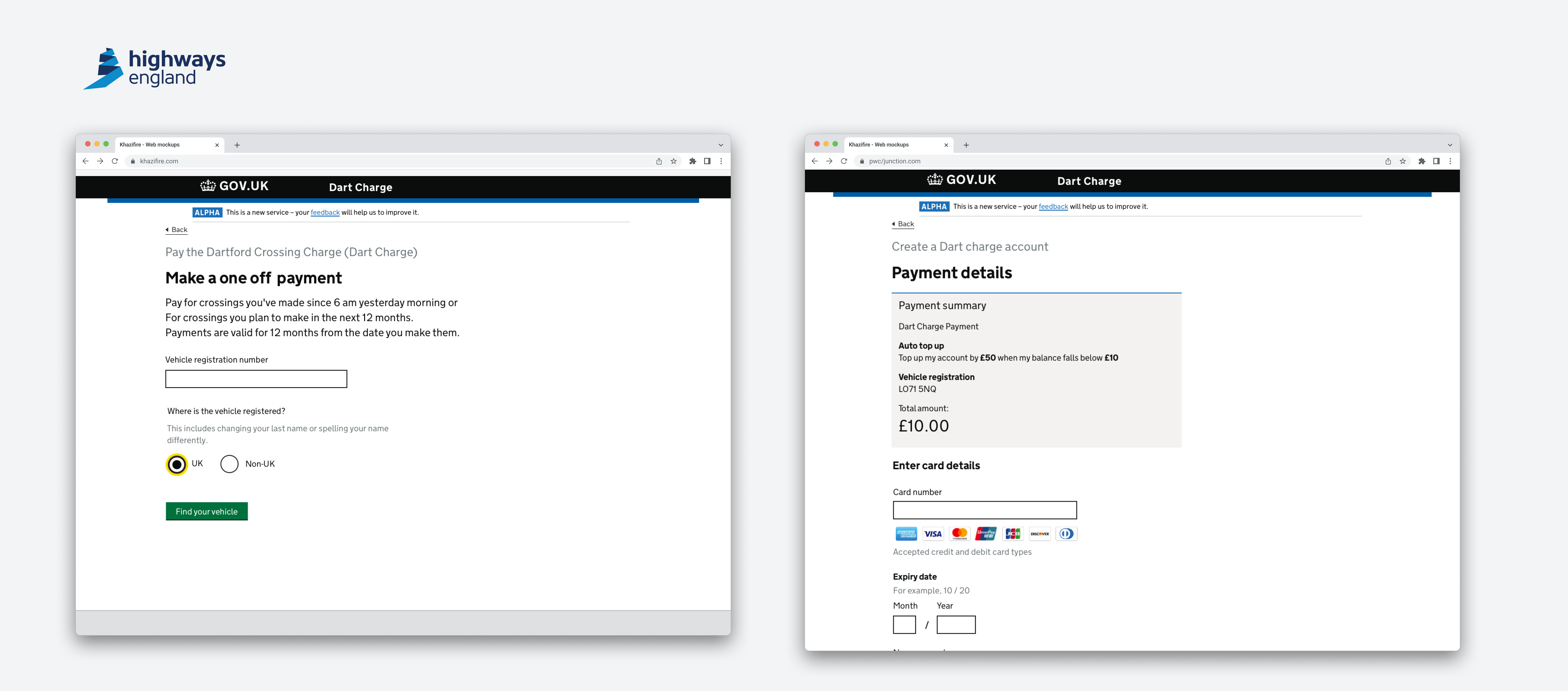 Dartford crossing Charge Project Screenshot