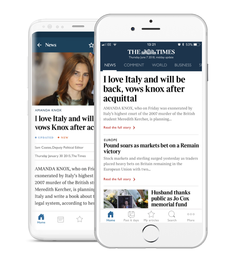 Screenshot of iterated navigation concept